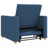 Rozkładana sofa jednoosobowa Niebieski 90 x 165 x 87 cm tkanina