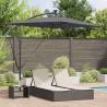 Parasol plażowy Ze LED Lights Antracyt 294 x 200 x 270 cm