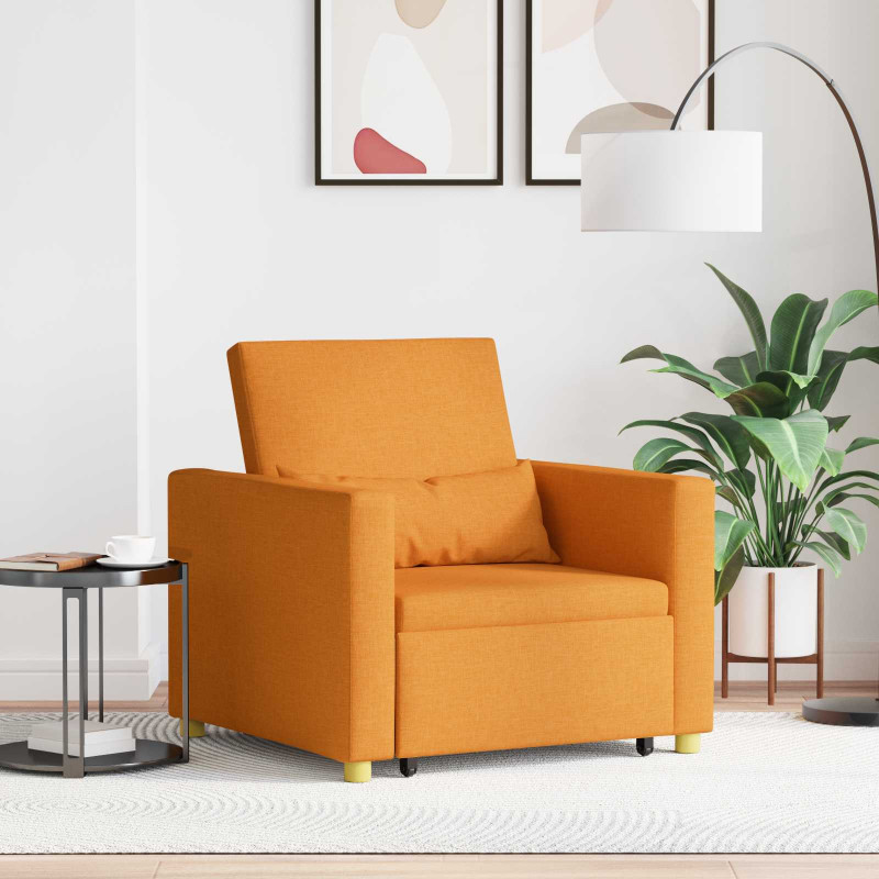 Rozkładana sofa jednoosobowa Ciemny żółty 90 x 165 x 87 cm