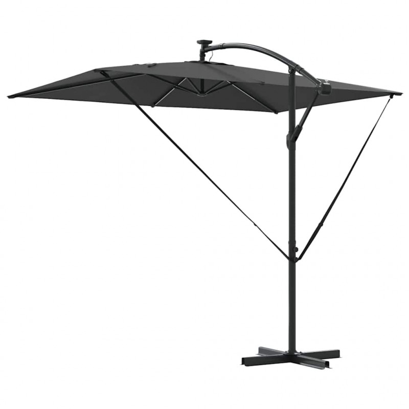 Parasol plażowy Ze LED Lights Antracyt 294 x 200 x 270 cm
