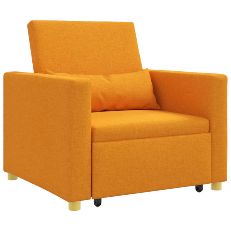 Rozkładana sofa jednoosobowa Ciemny żółty 90 x 165 x 87 cm