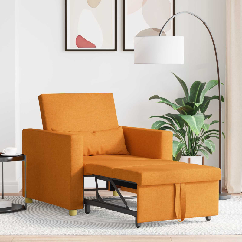 Rozkładana sofa jednoosobowa Ciemny żółty 90 x 165 x 87 cm