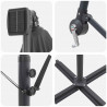 Parasol plażowy Ze LED Lights Antracyt 294 x 200 x 270 cm