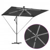 Parasol plażowy Ze LED Lights Antracyt 294 x 200 x 270 cm