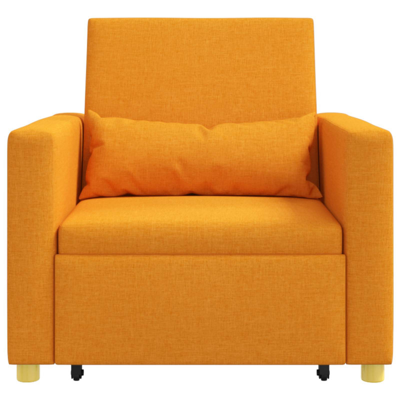 Rozkładana sofa jednoosobowa Ciemny żółty 90 x 165 x 87 cm