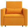 Rozkładana sofa jednoosobowa Ciemny żółty 90 x 165 x 87 cm