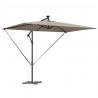 Parasol plażowy Ze LED Lights Ciemnoszary 294 x 200 x 270 cm