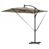 Parasol plażowy Ze LED Lights Ciemnoszary 294 x 200 x 270 cm