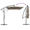 Parasol plażowy Ze LED Lights Ciemnoszary 294 x 200 x 270 cm