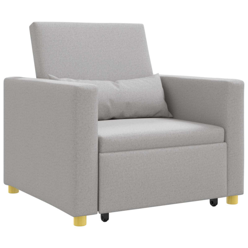 Rozkładana sofa jednoosobowa Szary chmura 90 x 165 x 87 cm