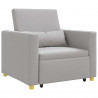 Rozkładana sofa jednoosobowa Szary chmura 90 x 165 x 87 cm