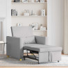 Rozkładana sofa jednoosobowa Szary chmura 90 x 165 x 87 cm