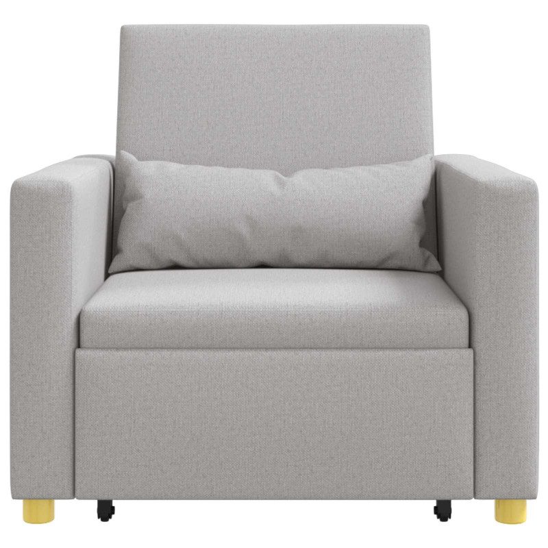 Rozkładana sofa jednoosobowa Szary chmura 90 x 165 x 87 cm