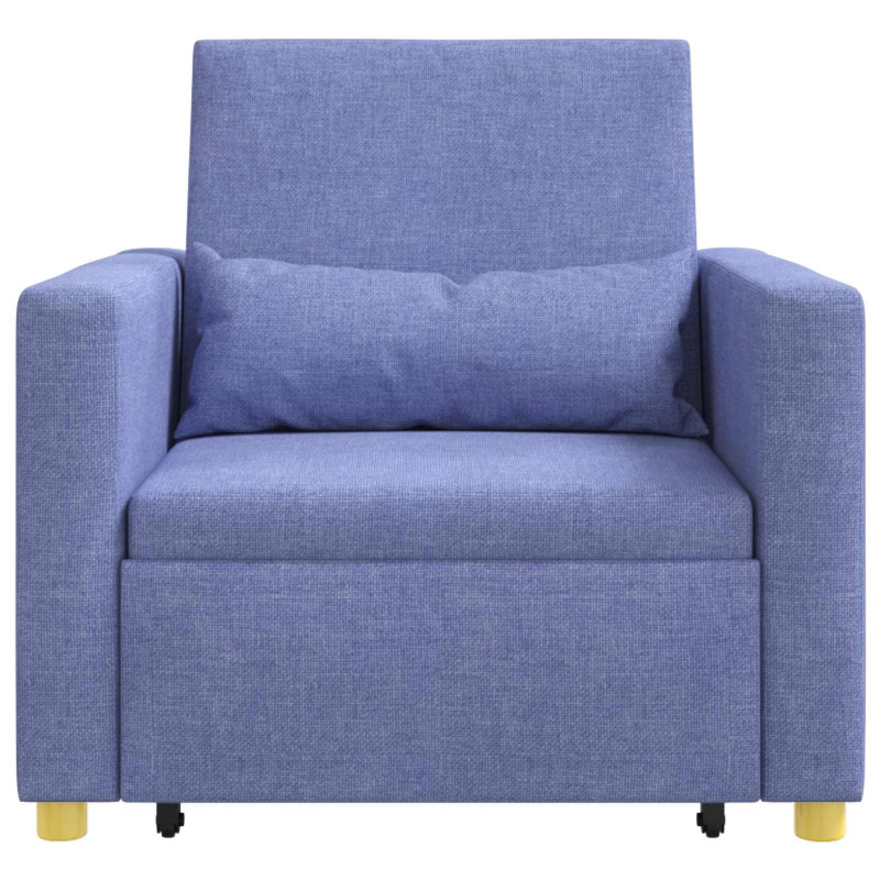 Rozkładana sofa jednoosobowa Niebieski Dżins 90 x 165 x 87 cm