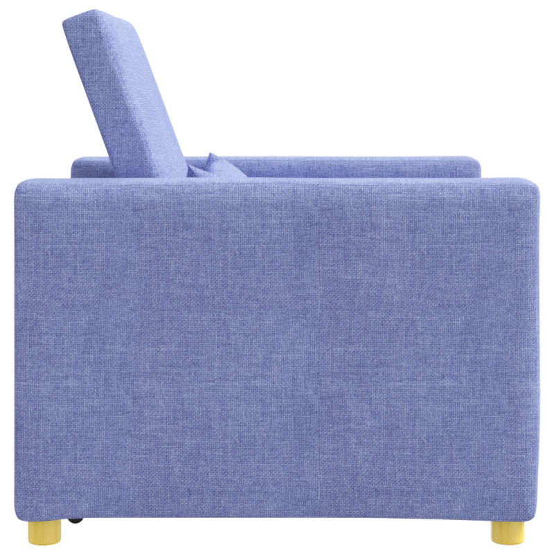 Rozkładana sofa jednoosobowa Niebieski Dżins 90 x 165 x 87 cm