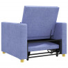 Rozkładana sofa jednoosobowa Niebieski Dżins 90 x 165 x 87 cm