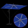 Parasol plażowy Ze LED Lights Niebieski azur 294 x 200 x 270 cm