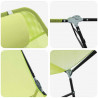 Składany leżak 2 pcs Zielony 182 x 55 x 85,5 cm Textilene