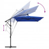 Parasol plażowy Ze LED Lights Niebieski azur 294 x 200 x 270 cm