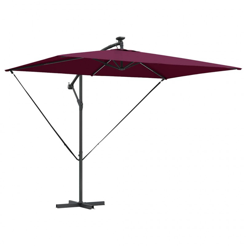 Parasol plażowy Bordeaux Czerwony 294 x 200 x 270 cm