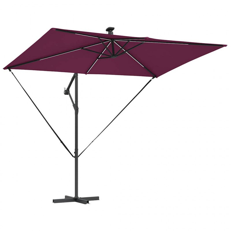 Parasol plażowy Bordeaux Czerwony 294 x 200 x 270 cm