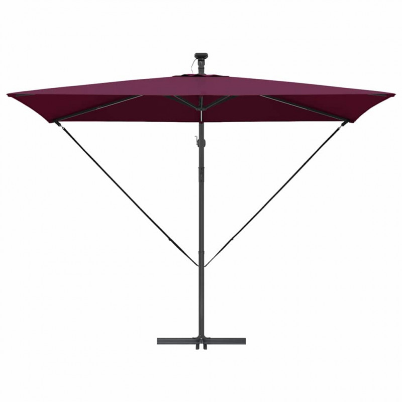 Parasol plażowy Bordeaux Czerwony 294 x 200 x 270 cm
