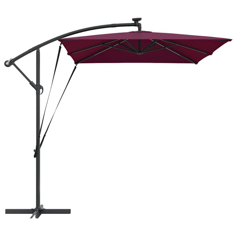 Parasol plażowy Bordeaux Czerwony 294 x 200 x 270 cm