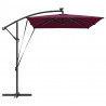Parasol plażowy Bordeaux Czerwony 294 x 200 x 270 cm