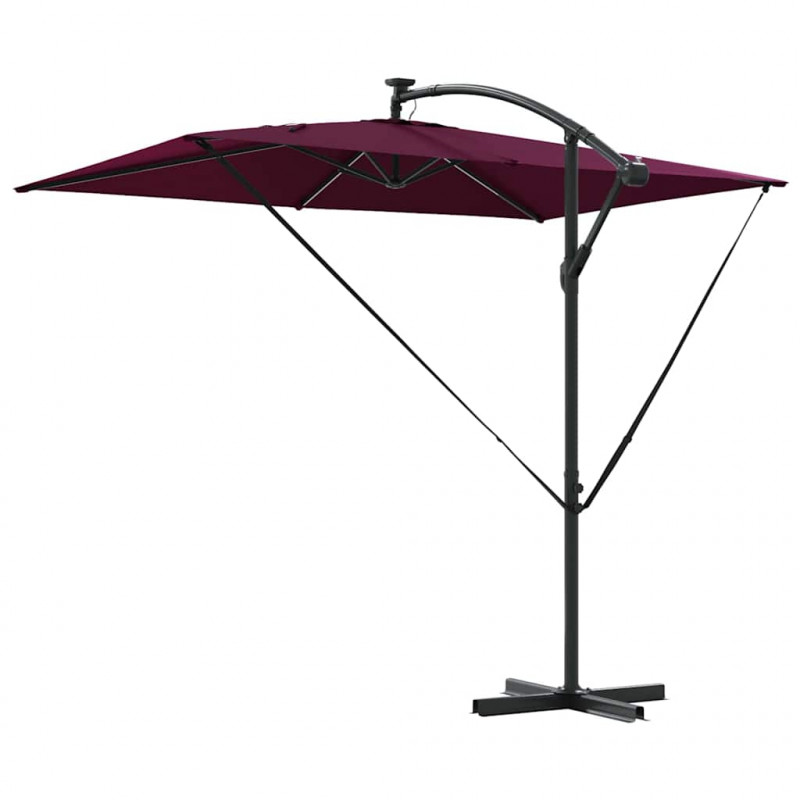 Parasol plażowy Bordeaux Czerwony 294 x 200 x 270 cm