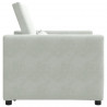 Rozkładana sofa jednoosobowa Jasnoszary 90 x 165 x 87 cm