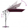 Parasol plażowy Bordeaux Czerwony 294 x 200 x 270 cm