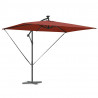 Parasol plażowy Ze LED Lights terakota 294 x 200 x 270 cm