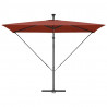 Parasol plażowy Ze LED Lights terakota 294 x 200 x 270 cm