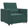 Rozkładana sofa jednoosobowa Ciemnozielony 90 x 165 x 87 cm