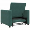 Rozkładana sofa jednoosobowa Ciemnozielony 90 x 165 x 87 cm