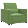 Rozkładana sofa jednoosobowa jasnozielony 90 x 165 x 87 cm