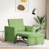 Rozkładana sofa jednoosobowa jasnozielony 90 x 165 x 87 cm