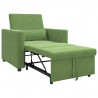 Rozkładana sofa jednoosobowa jasnozielony 90 x 165 x 87 cm