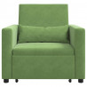 Rozkładana sofa jednoosobowa jasnozielony 90 x 165 x 87 cm