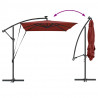 Parasol plażowy Ze LED Lights terakota 294 x 200 x 270 cm