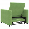 Rozkładana sofa jednoosobowa jasnozielony 90 x 165 x 87 cm