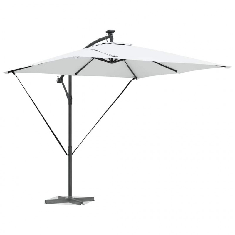 Parasol banana na wysięgniku piaskowy 249 x 249 x 250 cm