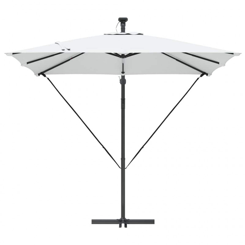 Parasol banana na wysięgniku piaskowy 249 x 249 x 250 cm