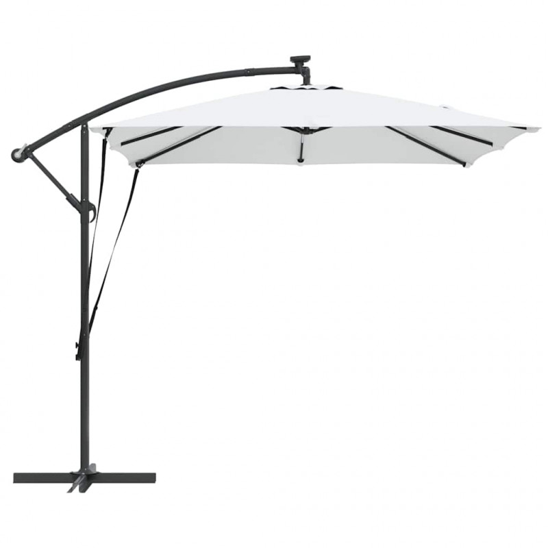 Parasol banana na wysięgniku piaskowy 249 x 249 x 250 cm