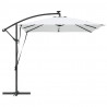 Parasol banana na wysięgniku piaskowy 249 x 249 x 250 cm
