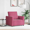 Rozkładana sofa jednoosobowa czerwone wino 90 x 165 x 87 cm