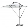 Parasol banana na wysięgniku piaskowy 249 x 249 x 250 cm
