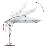 Parasol banana na wysięgniku piaskowy 249 x 249 x 250 cm