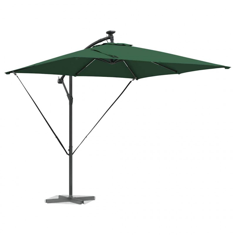 Parasol banana na wysięgniku Zielony 249 x 249 x 250 cm