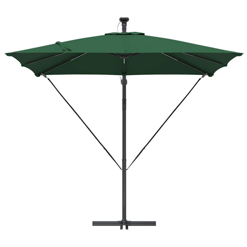 Parasol banana na wysięgniku Zielony 249 x 249 x 250 cm